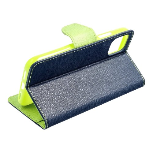 Kabura Fancy Book do  Xiaomi Redmi 9 granatowy/limonka