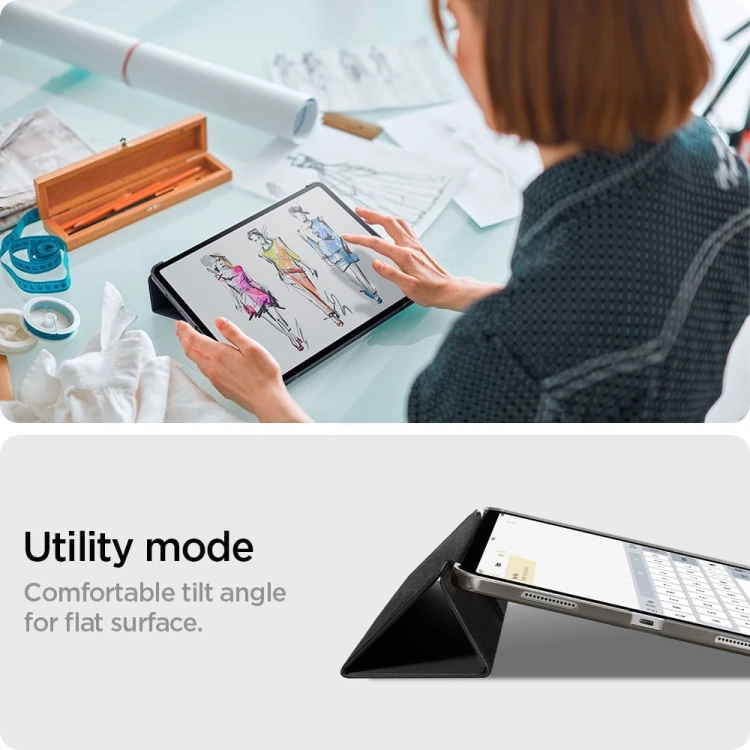 SPIGEN LIQUID AIR FOLIO IPAD PRO 12.9 2021 BLACK