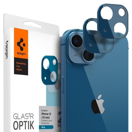 OSŁONA APARATU SPIGEN OPTIK.TR CAMERA PROTECTOR 2-PACK IPHONE 13 MINI / 13 BLUE