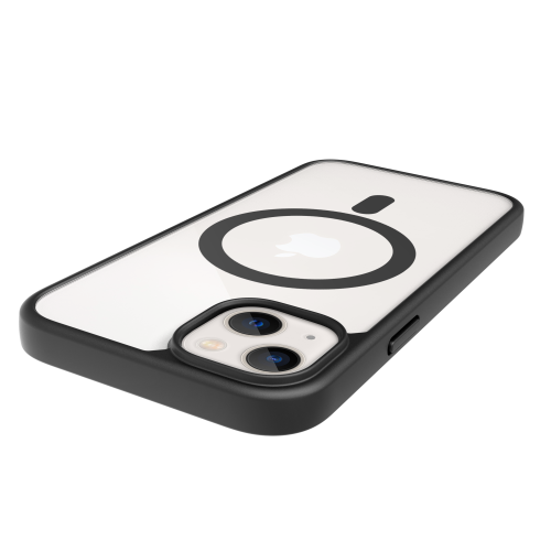 Czarno - przezroczyste etui/case Prodigee Magneteek do iPhone'a 13 / 14 z MagSafe - biały kolor smartfona | supershield.pl
