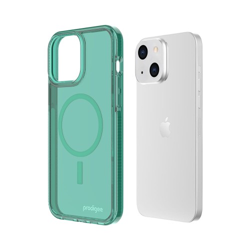Półprzezroczyste etui/case Prodigee Safetee Neo do iPhone'a 13 / 14 w kolorze miętowym (cover) | supershield.pl