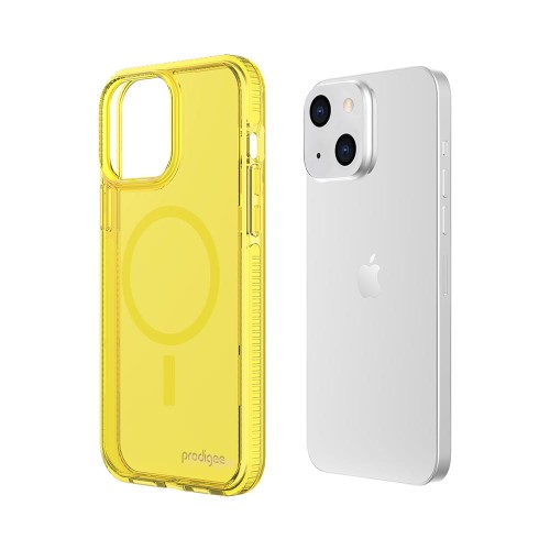 Półprzezroczyste etui/case Prodigee Safetee Neo do iPhone'a 14 Plus w kolorze żółtym (cover) | supershield.pl