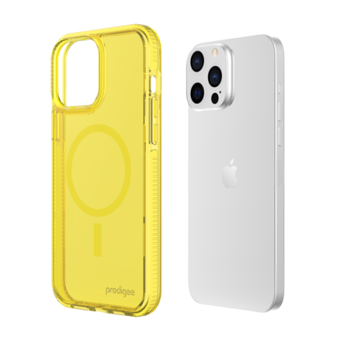 Półprzezroczyste etui/case Prodigee Safetee Neo do iPhone'a 14 Pro Max w kolorze żółtym (cover) | supershield.pl
