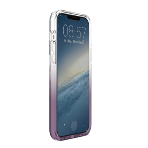 Gradientowe, czarno - przezroczyste etui/case Prodigee Safetee Flow Night do iPhone'a 14 Pro Max (front) | supershield.pl