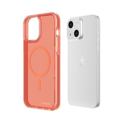 Półprzezroczyste etui/case ProdiGee Safetee Neo do iPhone'a13/14 w kolorze brzoskwiniowym (cover) | supershield.pl