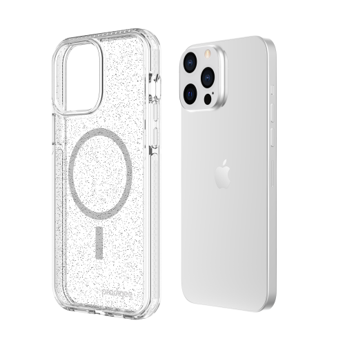 Przezroczysto - brokatowe etui / case Prodigee SuperStar do iPhone'a 13 Pro Max z MagSafe - cover | supershield.pl