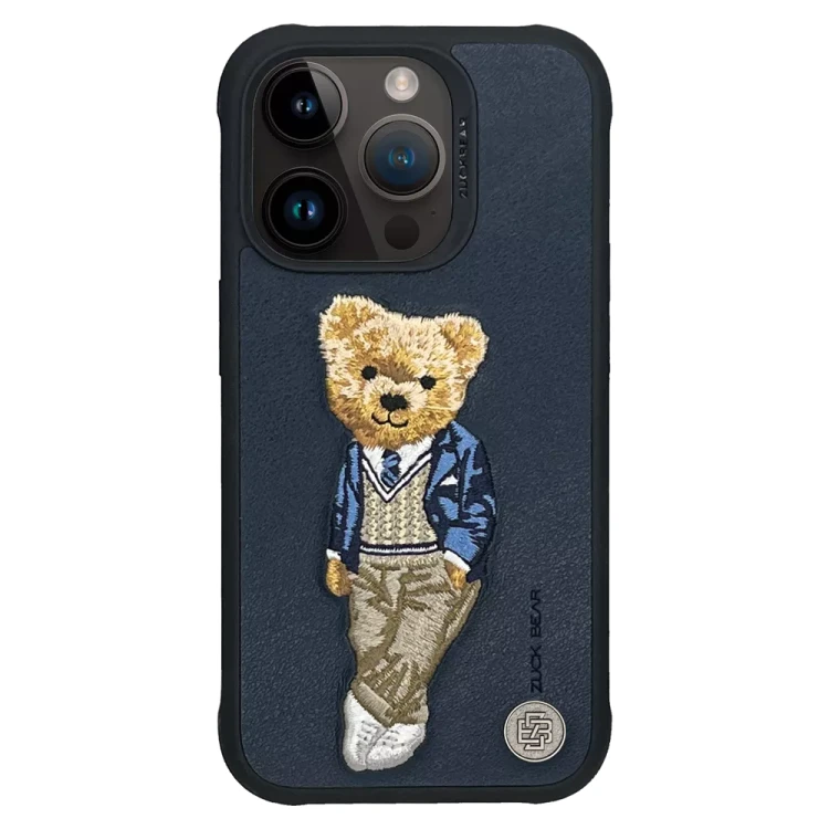 Skórzane etui ZuckBear Westminster Ace z z kolekcji London Classic w kolorze granatowym