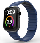 Pasek SB Polo Zoya silikonowy pasek z magnetycznym zapięciem do Apple Watch 44 mm Granatowy