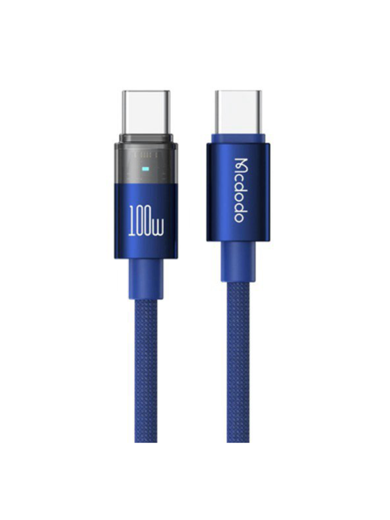 Kabel Ładujący MCDODO C-C 100W LED Display 1,2m Niebieski