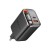 Ładowarka Sieciowa MCDODO 67W 1C+1A Digital Display GaN Charger Built-in 65cm retractable A-C Cable, Czarna