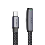 Kabel Ładujący MCDODO 90° USB-C do Lightning 36W 1,2 m – kabel do szybkiego ładowania i danych, kątowy, LED