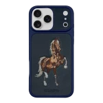 Skórzane Etui SBPRC Boris iPhone 17 Pro Granatowe