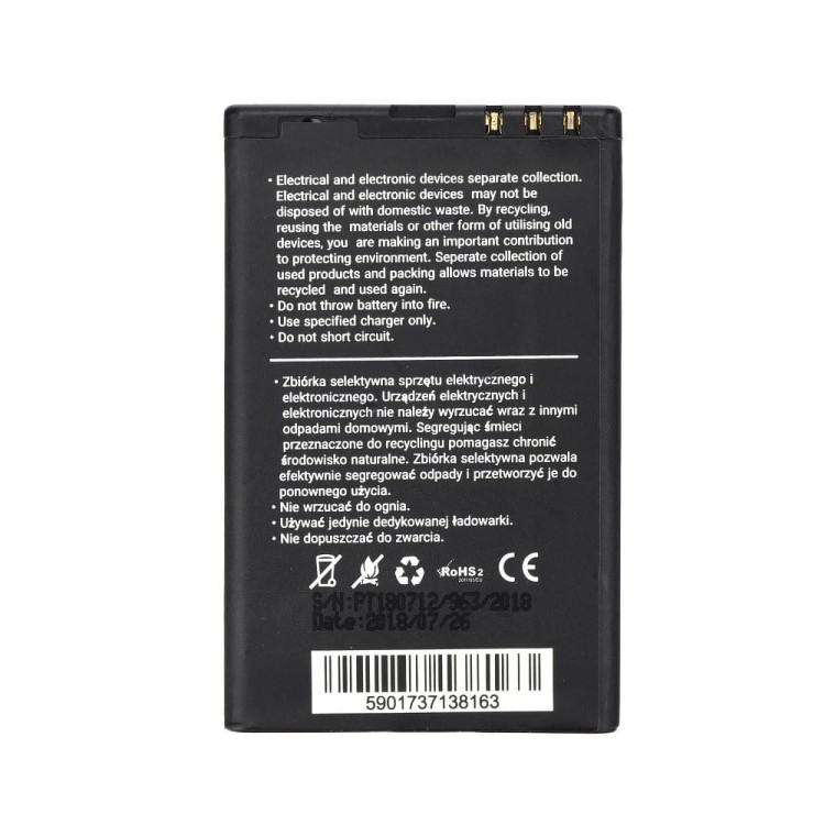 Bateria do Nokia 5800 XM/C3-00/N900/X6/5230/Lumia 520/525 1350 mAh Li-Ion Blue Star PREMIUM