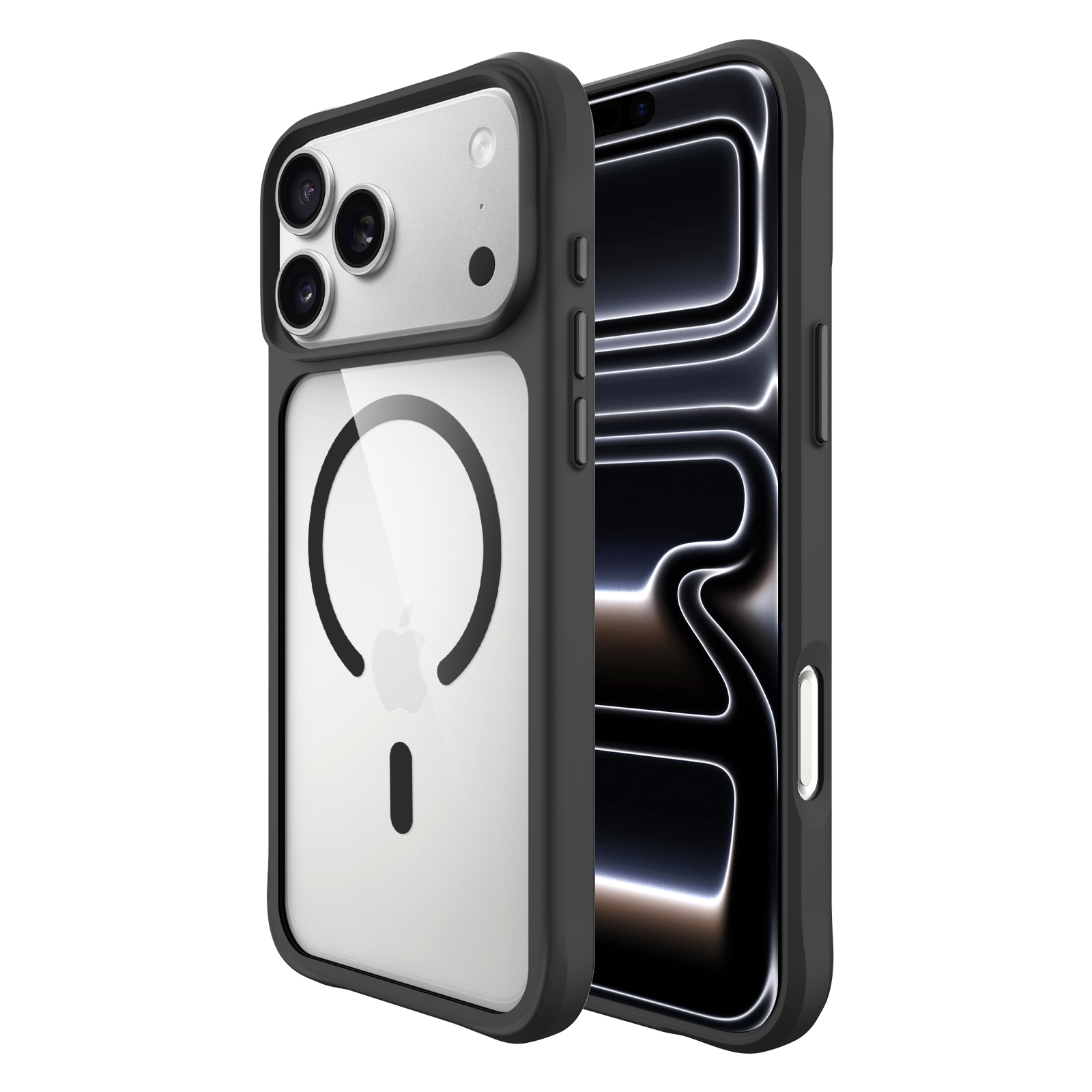 Etui Premium RESPO Ghost Mag z MagSafee, przezroczyste do iPhone'a 17 | supershield.pl